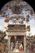 Filippino Lippi Assumption and Annunciation oil